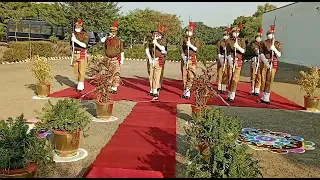 Rajasthan Police double guard salami SLR rifle