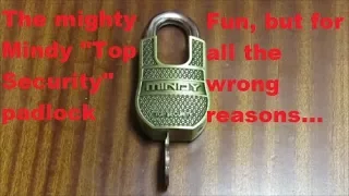 [103] Review - Mindy Top Security padlock