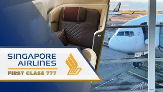 STUNNING SINGAPORE AIRLINES FIRST CLASS 777 (SYDNEY-SINGAPORE)