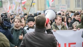 Дазволены пратэст недармаедаў скончыўся хапуном | Декрет № 3  протест в Минске и задержания