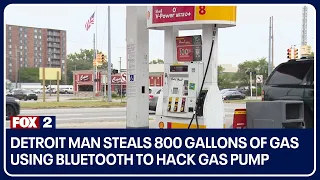 Detroit man steals 800 gallons of gas using Bluetooth to hack gas pump