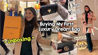 Bought My first 🥹Louis vuitton Bag 💼 || Louis Vuitton kafi mehnga pada || Dream VLOG ❤️🥹