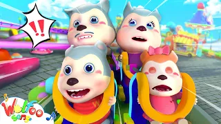 Wolfoo Family Go Theme Park with Roller Coaster 🎢 Play Safe for Kids | Wolfoo Kids Songs