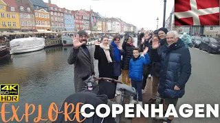 Copenhagen |  Explore Copenhagen 4K HDR 60FPS | Denmark DK |  Sunday Walking tour 03-03-2024