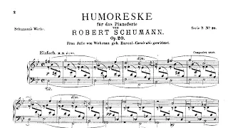 Robert Schumann: Humoreske Op. 20 (1839)