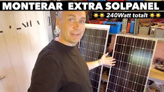 Monterar en till solpanel på husbilen, totalt 240w!!! | varahusbilsresor.se