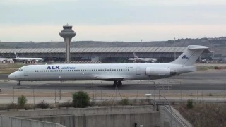 ALK Airlines Mcdonnell Douglas MD-82 LZ-ADV Taxing Madrid Barajas LEMD