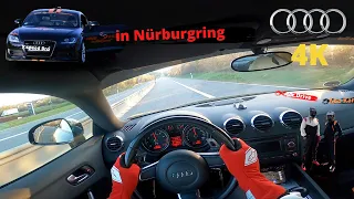 AUDI TT 3.2 DSG  QUATTRO 214 km-H GPS Nürburgring Germany 4K