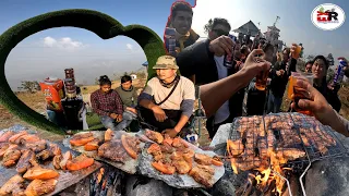 Village Boys Grand Picnic in Nepali Village, Bhogteni Magar Sangralaya Cooking Pork & Chicken Sekwa