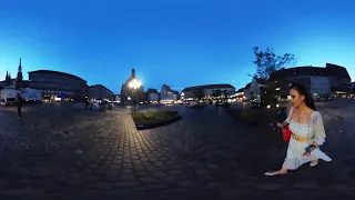 360 Livestream of Nuremberg Old Town at Sunset