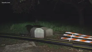 Two caskets found along a road on northwest side