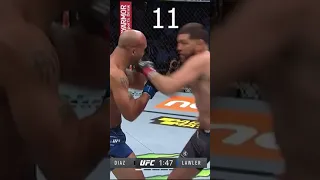 Nick Diaz's  X19 combo strikes