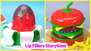 🥑 Fondant Cake Storytime💄My Girlfriend Is Addicted To Lip Fillers 🌻Create A Hamburger With Fondant