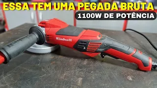 Esmerilhadeira 5'' Einhell TE-AG125CE C/ Controle de Velocidade 1100W de Potência - Review & Teste