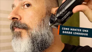 Manutenção de uma Barba Lenhador em Casa