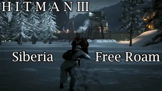 Hitman 3 Siberia Sniper Mission Free Roam All NPCs Follow Hitman