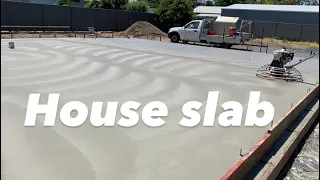 Concreting a house slab in Australia with two step Downs