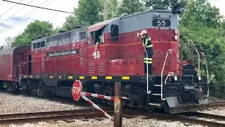 How Train Changes Route At Railroad Diamond Interlocking!