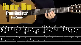 Honor Him - Gladiator. Fingerstyle Guitar Tutorial +Tabs .