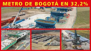 Construcción del Metro de Bogotá ya alcanza un 32,2% de avance