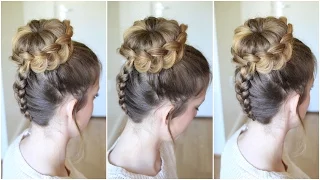 Upside down Braided Lace Bun | Braidsandstyles12