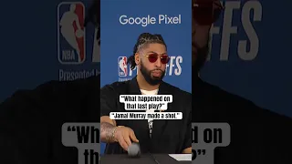 AD after the Lakers game 2 loss to the Nuggets 😬