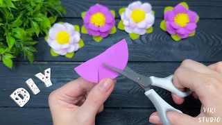 How to make Easy Flowers EVA Foam Flowers DIY Tutorial Crafts