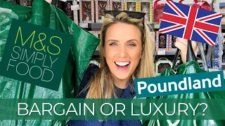 £1 STORE vs LUXURY UK SHOP | Easter Poundland and M&S