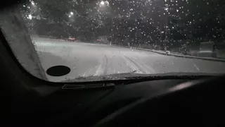 BMW X3 XDRIVE   DRIVING ON SNOW LOAD