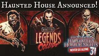 Universal Monsters Legends Collide Haunted House Announcement! Halloween Horror Nights 2022 Update!