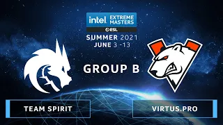 CS:GO - Team Spirit vs. Virtus.pro [Dust2] Map 1 - IEM Summer 2021 - Group B