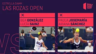 Resumen Semifinal Femenina González/Sainz Vs Josemaría/Sánchez  Estrella Damm Las Rozas Open