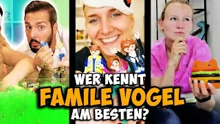 Wer kennt Familie Vogel am besten? | Wer ist es? | Challenges mit Kaan, Nina & Kathi | Compilation