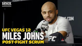 UFC Vegas 12: Miles John 'Happy He Didn't Get Last Shot' On KO'd Kevin Natividad - MMA Fighting
