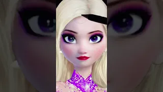 Elsa Frozen Glow Up In The Party - Disney Princesses Transformation #short