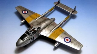 De Havilland Vampire T.11 Airfix 1/72 WW2 Aircraft Model