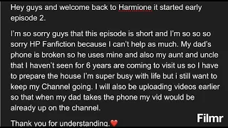 Harmione it started early - episode 2