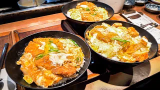 炸豬排丼！！天婦羅！！高速處理客人訂單！車站前烏龍麵店爆賣定食丨Katsudon and Tempura - Food in JAPAN
