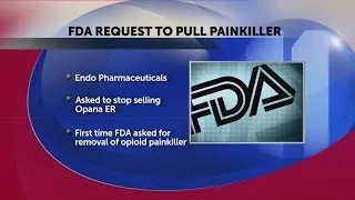 FDA asks drugmaker to stop selling its opioid painkiller