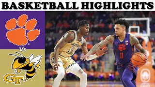 Georgia Tech vs  Clemson Full Game Highlights - NCAA ACC Men’s Basketball January 24, 2023