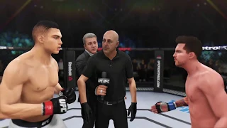 Cristiano Ronaldo vs. Lionel Messi (EA sports UFC 3) - CPU vs. CPU - Crazy UFC 👊🤪