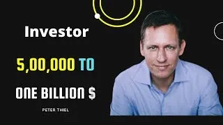 Venture capitalist Peter Thiel | Facebook first investor | $5,00,000 to $1Billion  American investor