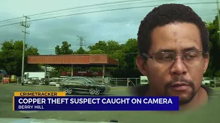 Copper theft suspect arrested after being caught on camera