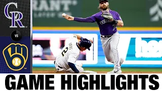 Rockies vs. Brewers Game Highlights (7/23/22) | MLB Highlights