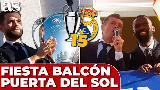 FIESTA COMPLETA KROOS, RÜDIGER, VINICIUS, CARVAJAL.. BALCÓN por la CHAMPIONS Real Madrid