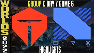 TES vs DRX Highlights | Worlds 2022 Day 7 Group C Game 6 | TOP Esports vs DRX