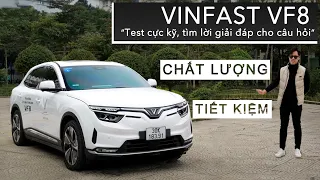 Test cực kỹ Vinfast VF8 tìm lời giải đáp cho câu hỏi về Chất Lượng và Tiết Kiệm |XEHAY.VN|