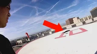 SNEAKING ONTO HELICOPTER PAD IN L.A.