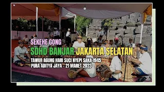 Sekehe Gong LKB Saraswati, Upacara Tawur Agung Hari Suci Nyepi Saka 1945, DKI Jakarta