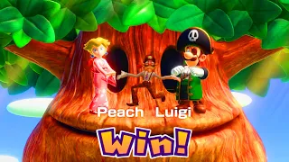 Mario Party Superstars Minigames - Luugi vs Daisy vs Peach vs Waluigi (Master Difficulty)